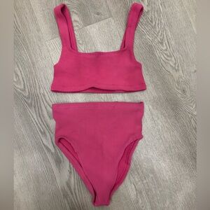 Hunza G Fuchsia Bikini Set
